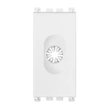 Salida de cable con sujeta cable acabado Negro Mate - Blanco Mate - Metal Mate para Arké de Vimar