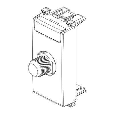 Toma TV tipo F hembra acabado Negro Mate - Blanco Mate - Metal Mate para Arké de Vimar