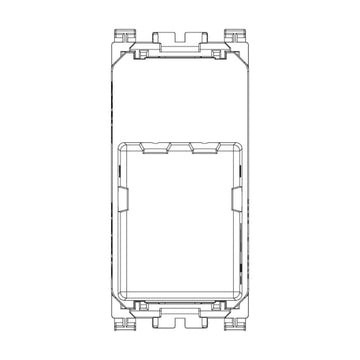 Toma telefónica RJ11 6/4 acabado Negro Mate - Blanco Mate - Metal Mate para Arké de Vimar