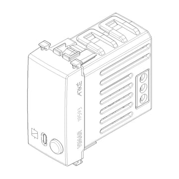 Actuador relé NO smart IoT 16A, acabado Negro Mate - Blanco Mate - Metal Mate para Arké de Vimar