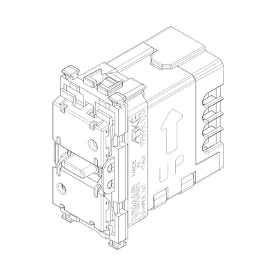 Dimmer mecanismo smart IoT (requiere agregar teclas) para Arké de Vimar
