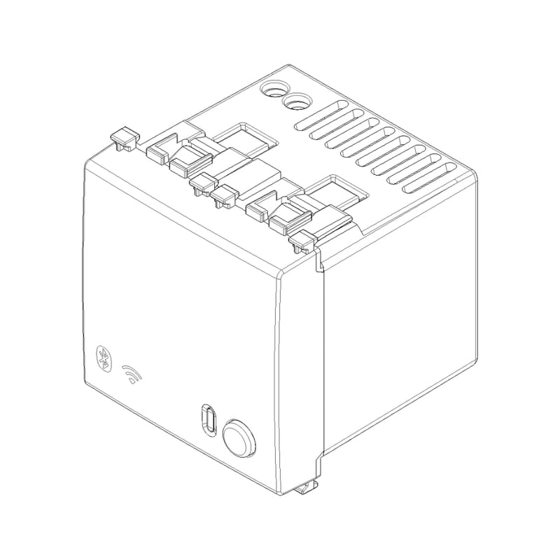 Gateway smart IoT 2 módulos opción Negro Mate - Blanco Mate - Metal Mate para Arké de Vimar