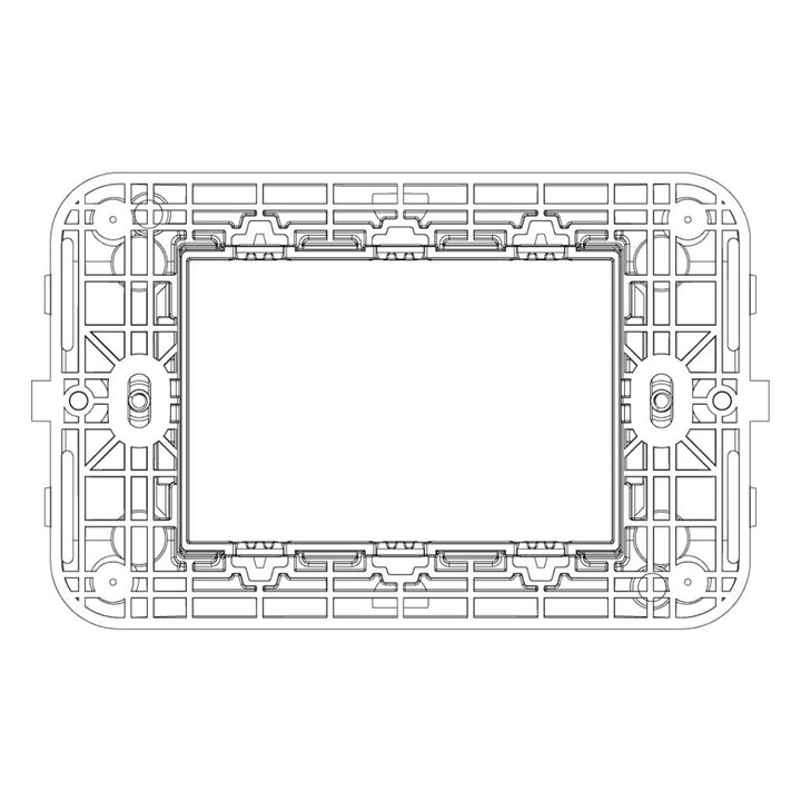 Soporte 3 módulos para placa Arké, incluye tornillos de Vimar
