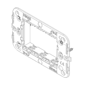Soporte 3 módulos para placa Arké, incluye tornillos de Vimar