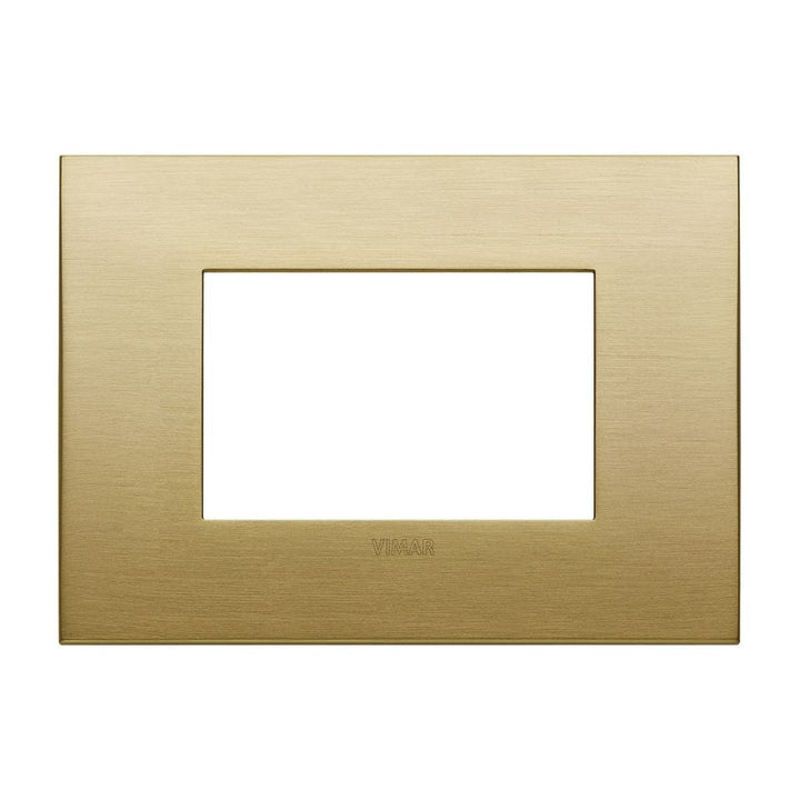 Placas Latón Cepillado Metal-Elite (Metal Refinado) línea Arké de Vimar