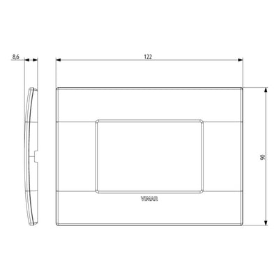 Placas Aluminio Alu-Tech (Aluminio) línea Arké de Vimar