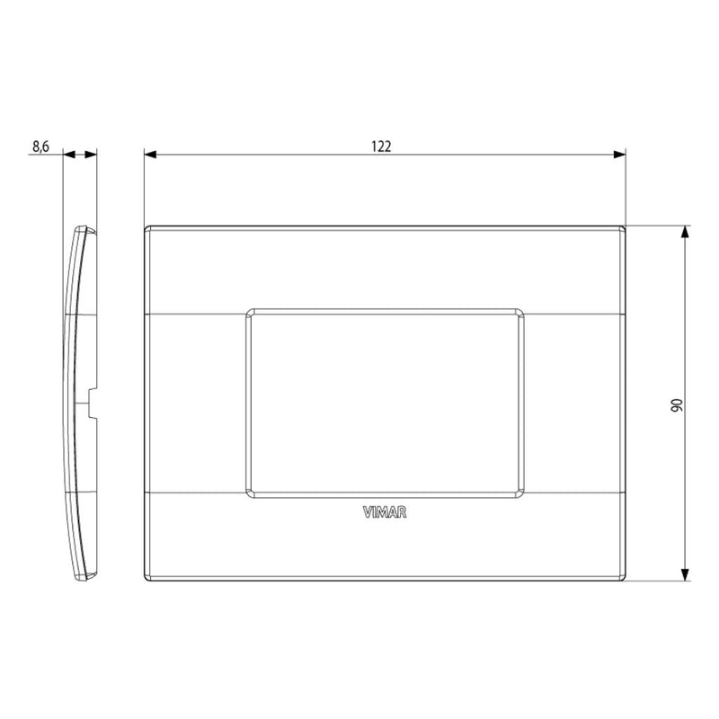 Placas Aluminio Alu-Tech (Aluminio) línea Arké de Vimar