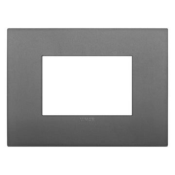 Placas Gris Tecno-Basico (Tecnopolímero Satinado) línea Arké de Vimar