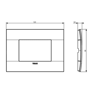 Placas Marfil Reflex Plus (Reflex Cristal) línea Arké de Vimar