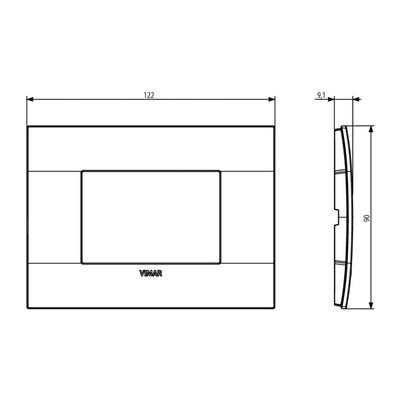 Placas Marfil Reflex Plus (Reflex Cristal) línea Arké de Vimar