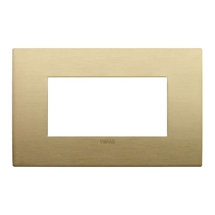 Placas Latón Cepillado Metal-Elite (Metal Refinado) línea Arké de Vimar