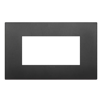 Placas Negro Tecno-Basico (Tecnopolímero Satinado) línea Arké de Vimar