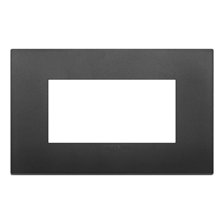 Placas Negro Tecno-Basico (Tecnopolímero Satinado) línea Arké de Vimar