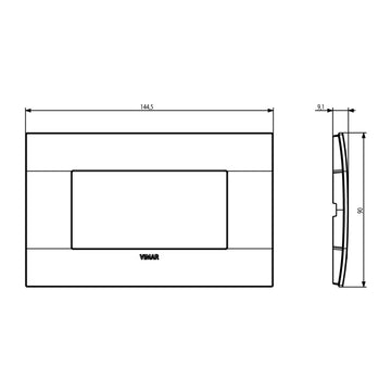 Placas Hielo Reflex Plus (Reflex Cristal) línea Arké de Vimar