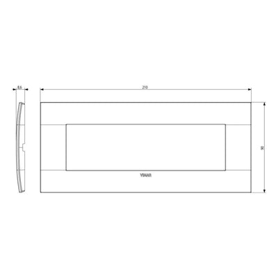 Placas Aluminio Alu-Tech (Aluminio) línea Arké de Vimar