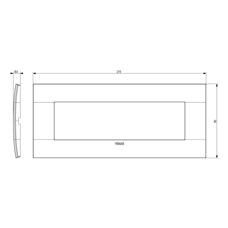 Placas Aluminio Alu-Tech (Aluminio) línea Arké de Vimar