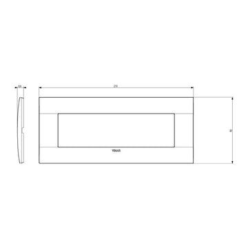 Placas Marfil Tecno-Basico (Tecnopolímero Satinado) línea Arké de Vimar