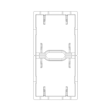 Tecla 1 módulo para persianas smart IoT para Arké opción acabado Negro Mate - Blanco Mate - Metal Mate de Vimar