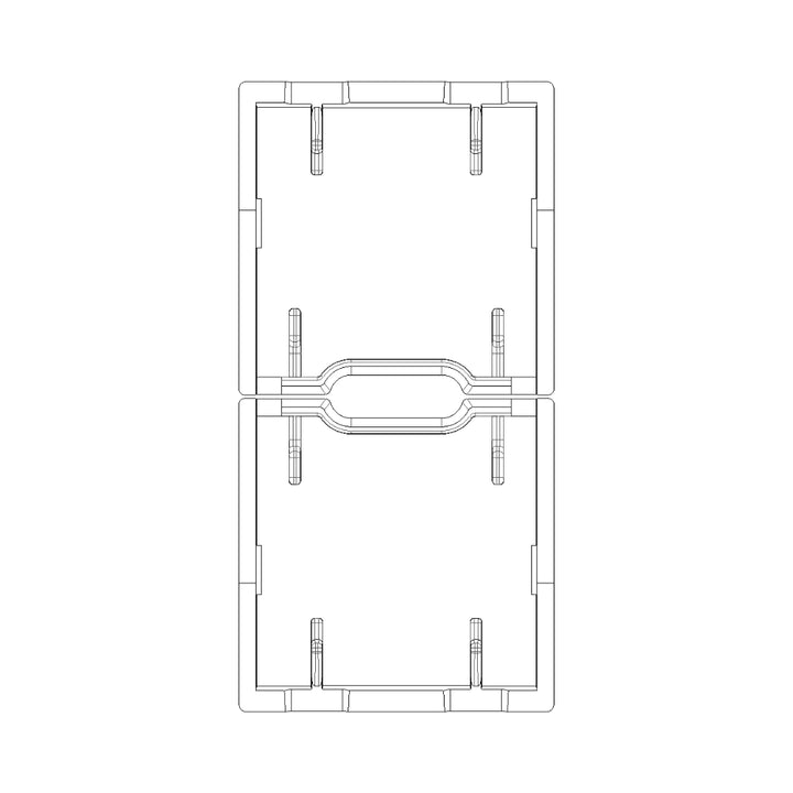 Tecla 1 módulo para persianas smart IoT para Arké opción acabado Negro Mate - Blanco Mate - Metal Mate de Vimar