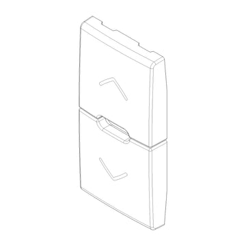 Tecla 1 módulo para persianas smart IoT para Arké opción acabado Negro Mate - Blanco Mate - Metal Mate de Vimar