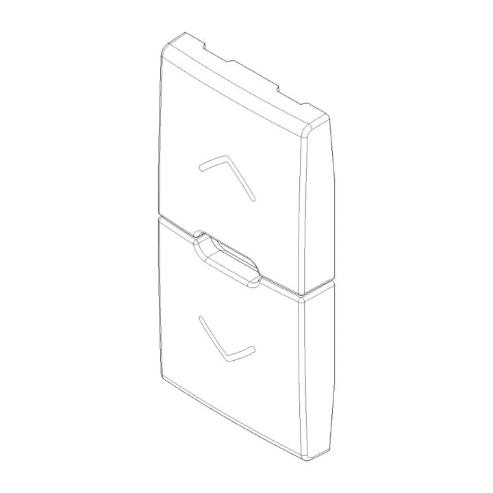 Tecla 1 módulo para persianas smart IoT para Arké opción acabado Negro Mate - Blanco Mate - Metal Mate de Vimar