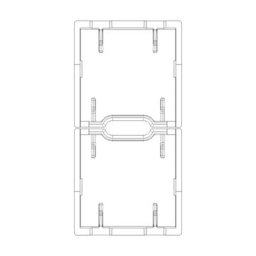 Tecla 1 módulo para dimmer smart IoT para Arké opción acabado Negro Mate - Blanco Mate - Metal Mate de Vimar