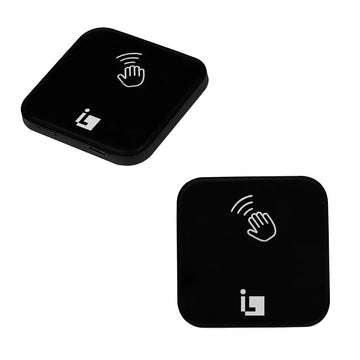 Sensor de mano para fuente de poder de la serie CPGAB (requiere receptor modelo ILUSWRCVGAB, se vende por separado), incluye cable USB para carga y soporte magnético de iLumileds