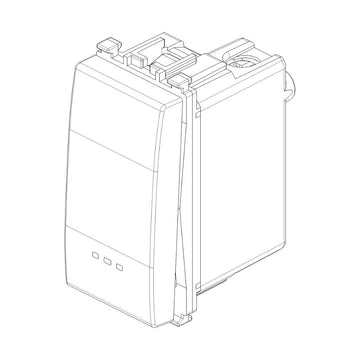 Conmutador (escalera) 1P 16AX acabado Negro - Blanco - Gris Next para EVO y EXÉ EIKON de Vimar