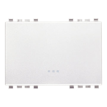 Tecla 3 módulos para apagador smart IoT para EVO y EXÉ EIKON opción acabado Negro Mate - Blanco Mate - Metal Mate de Vimar