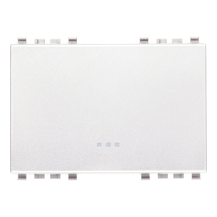Tecla 3 módulos para apagador smart IoT para EVO y EXÉ EIKON opción acabado Negro Mate - Blanco Mate - Metal Mate de Vimar