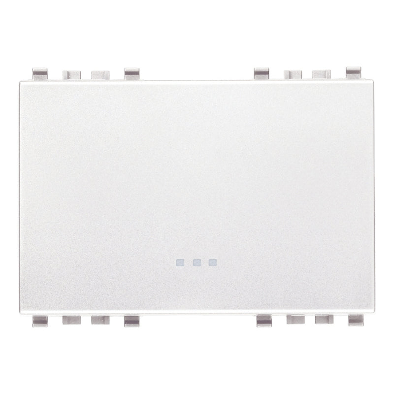 Tecla 3 módulos para apagador smart IoT para EVO y EXÉ EIKON opción acabado Negro Mate - Blanco Mate - Metal Mate de Vimar