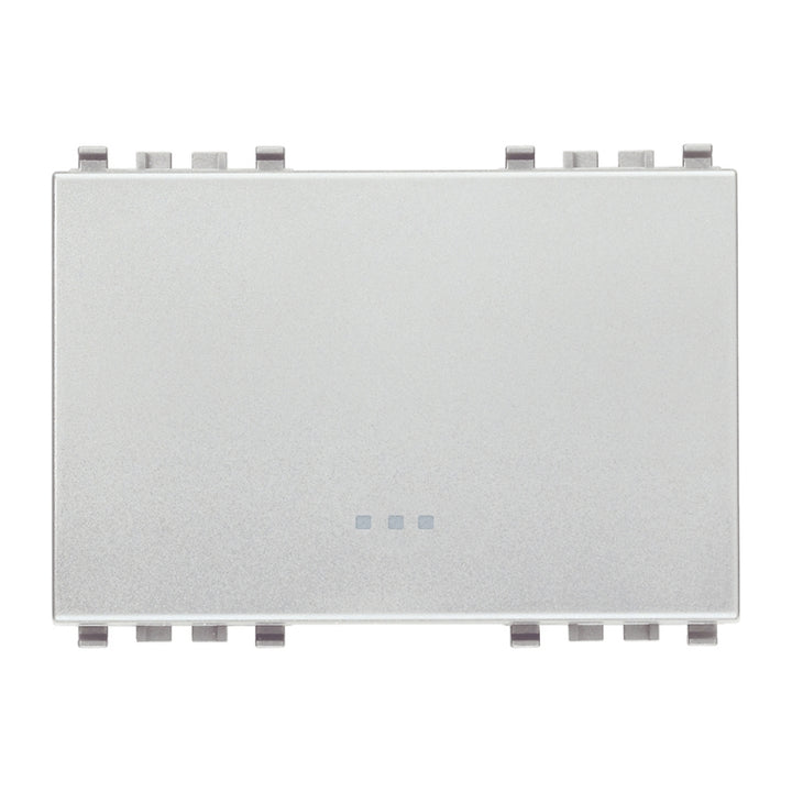 Tecla 3 módulos para apagador smart IoT para EVO y EXÉ EIKON opción acabado Negro Mate - Blanco Mate - Metal Mate de Vimar