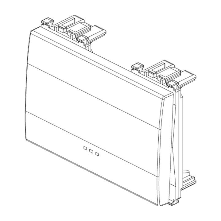 Tecla 3 módulos para apagador smart IoT para EVO y EXÉ EIKON opción acabado Negro Mate - Blanco Mate - Metal Mate de Vimar