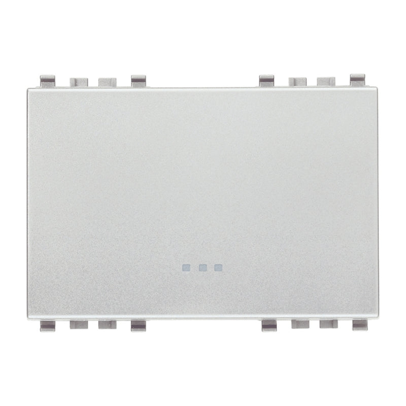 Tecla 3 módulos para apagador smart IoT para EVO y EXÉ EIKON opción acabado Negro Mate - Blanco Mate - Metal Mate de Vimar