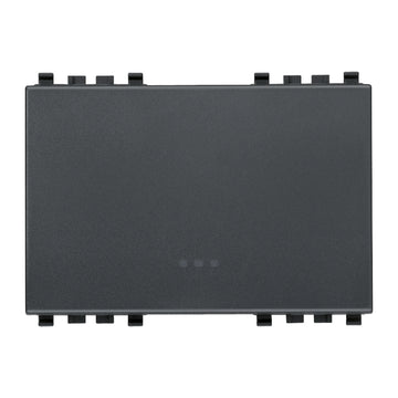 Tecla 3 módulos para apagador smart IoT para EVO y EXÉ EIKON opción acabado Negro Mate - Blanco Mate - Metal Mate de Vimar