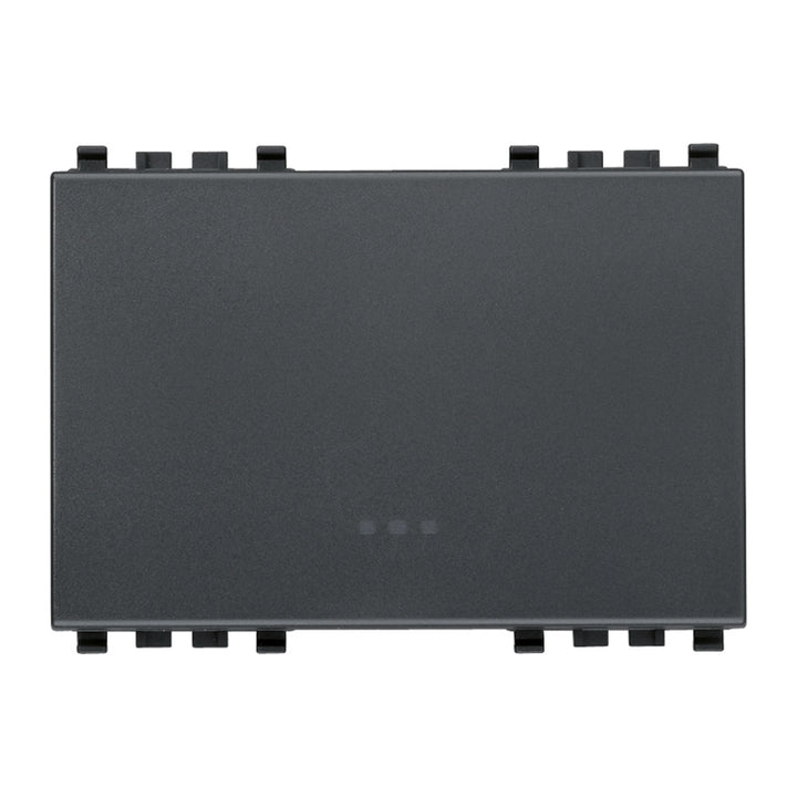 Tecla 3 módulos para apagador smart IoT para EVO y EXÉ EIKON opción acabado Negro Mate - Blanco Mate - Metal Mate de Vimar