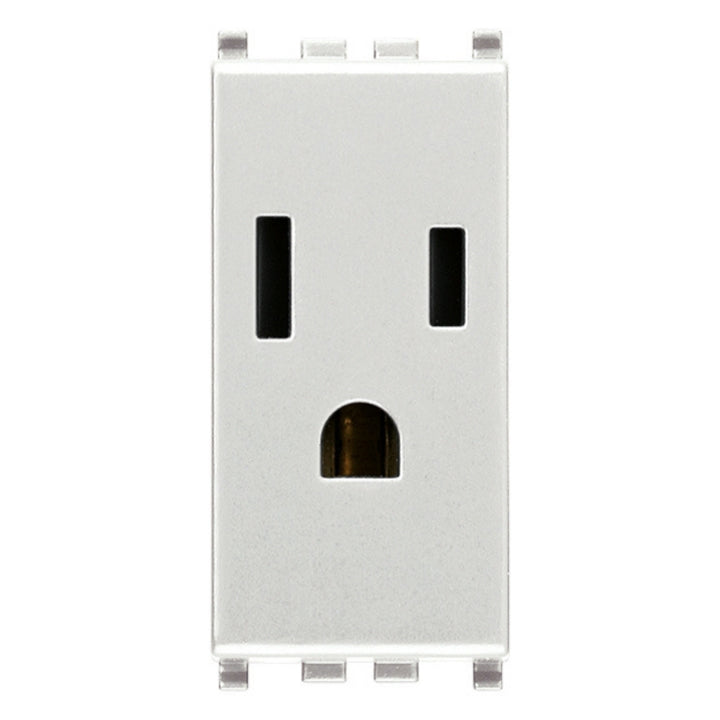 Contacto 1 módulo Toma 2P+T 15A 127V acabado Negro - Blanco - Gris Next para EVO y EXÉ EIKON de Vimar