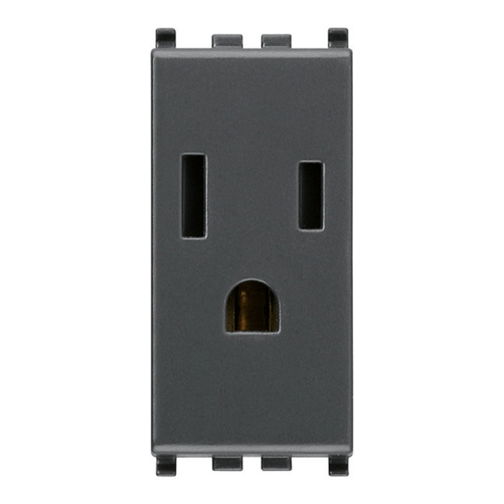 Contacto 1 módulo Toma 2P+T 15A 127V acabado Negro - Blanco - Gris Next para EVO y EXÉ EIKON de Vimar
