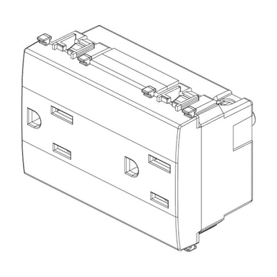 Contacto Dúplex 2P+T 15A 127V acabado Negro - Blanco - Gris Next para EVO y EXÉ EIKON de Vimar