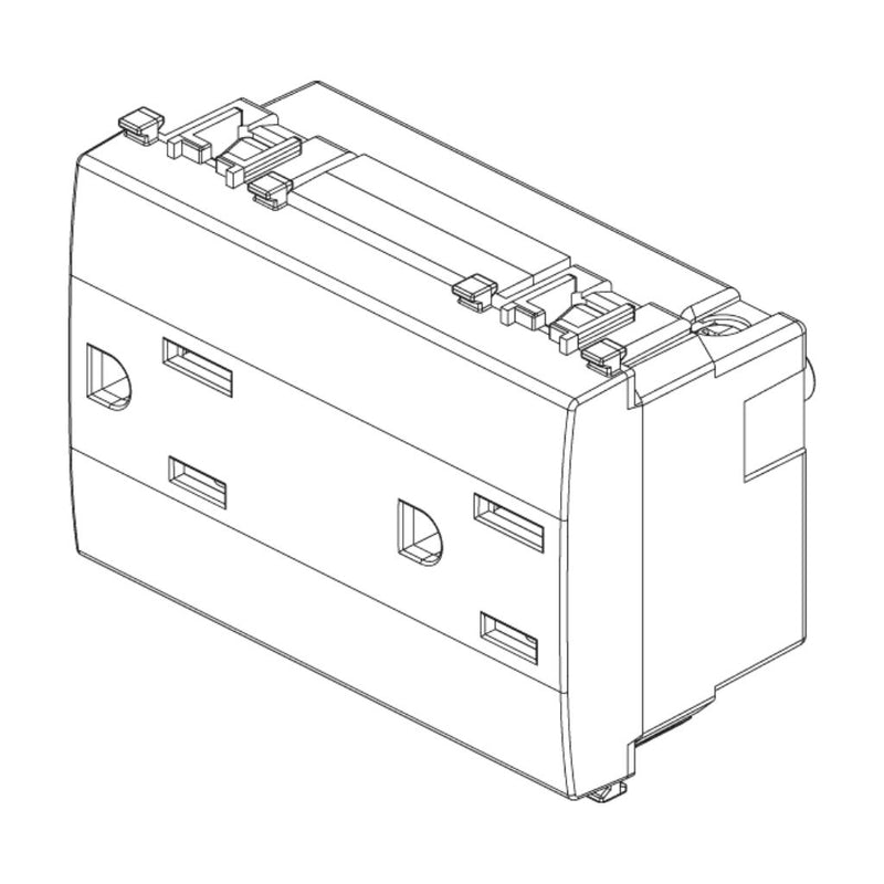 Contacto Dúplex 2P+T 15A 127V acabado Negro - Blanco - Gris Next para EVO y EXÉ EIKON de Vimar