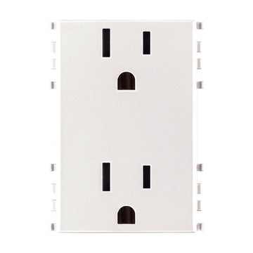 Contacto Dúplex 2P+T 15A 127V acabado Negro - Blanco - Gris Next para EVO y EXÉ EIKON de Vimar