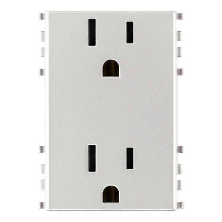 Contacto Dúplex 2P+T 15A 127V acabado Negro - Blanco - Gris Next para EVO y EXÉ EIKON de Vimar