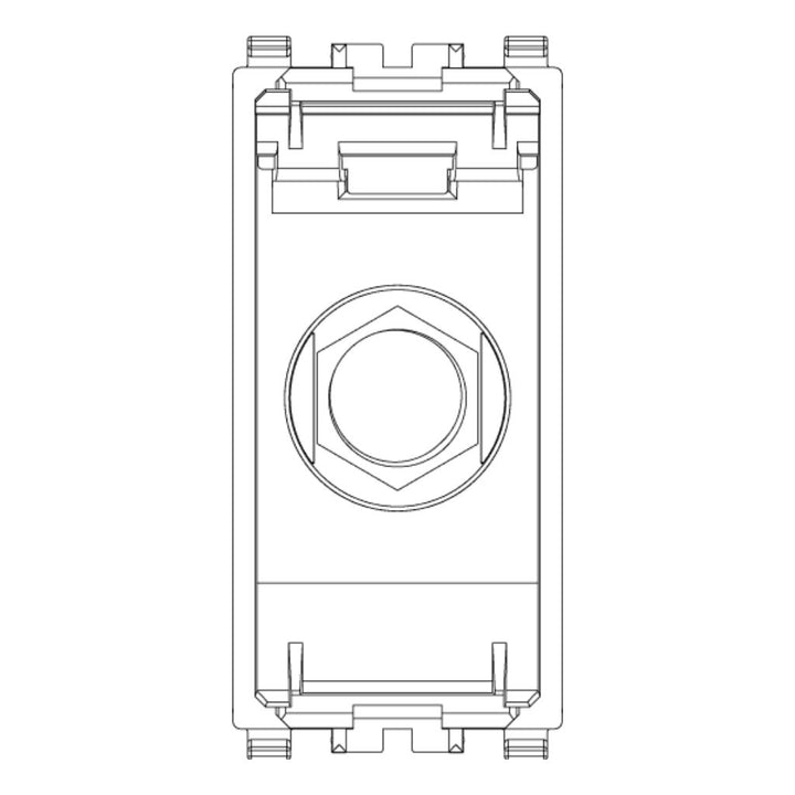 Toma TV tipo F hembra acabado Negro - Blanco - Gris Next para EVO y EXÉ EIKON de Vimar