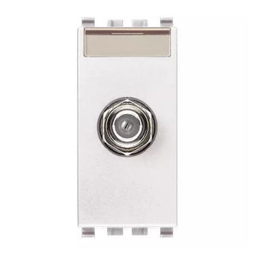 Toma TV tipo F hembra acabado Negro - Blanco - Gris Next para EVO y EXÉ EIKON de Vimar