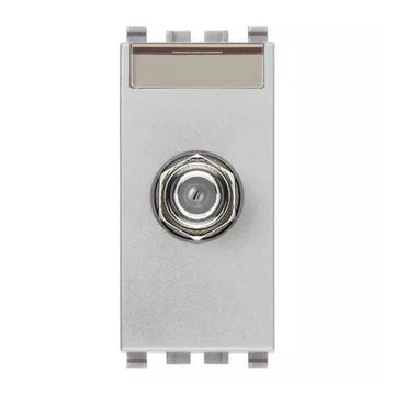 Toma TV tipo F hembra acabado Negro - Blanco - Gris Next para EVO y EXÉ EIKON de Vimar