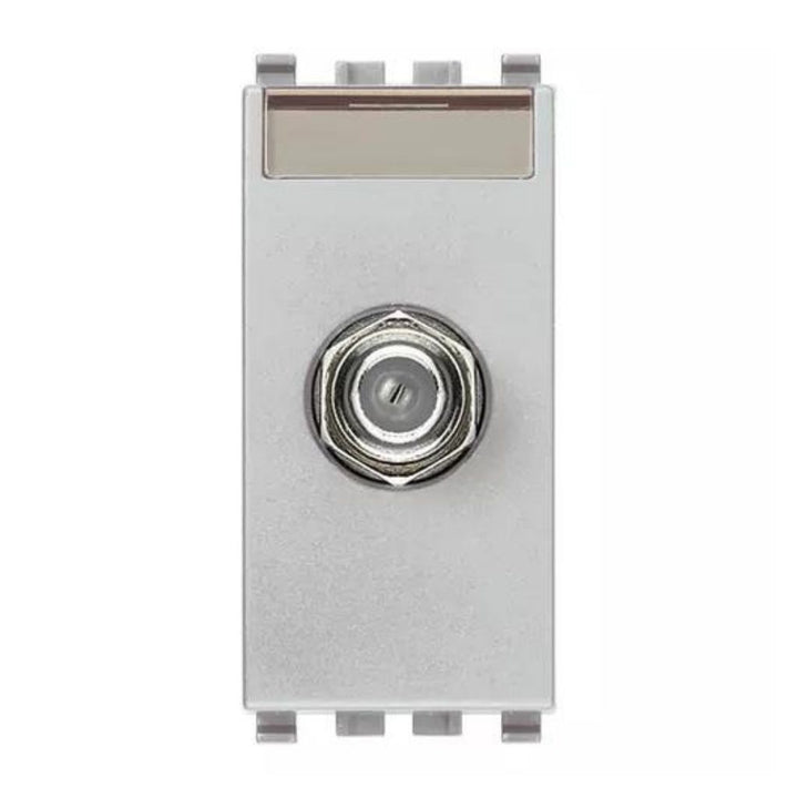 Toma TV tipo F hembra acabado Negro - Blanco - Gris Next para EVO y EXÉ EIKON de Vimar