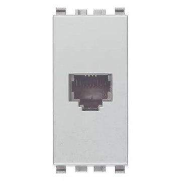 Toma telefónica RJ11 6/4 acabado Negro - Blanco - Gris Next para EVO y EXÉ EIKON de Vimar