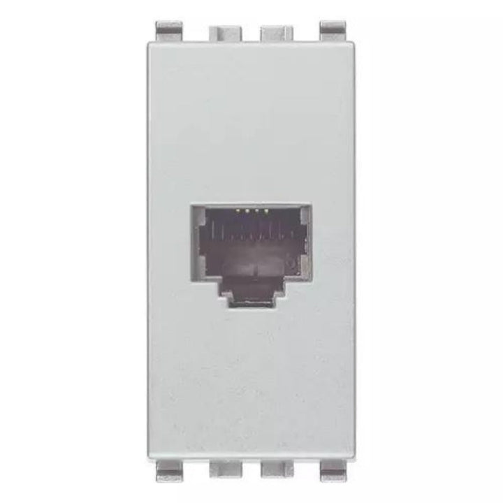 Toma telefónica RJ11 6/4 acabado Negro - Blanco - Gris Next para EVO y EXÉ EIKON de Vimar