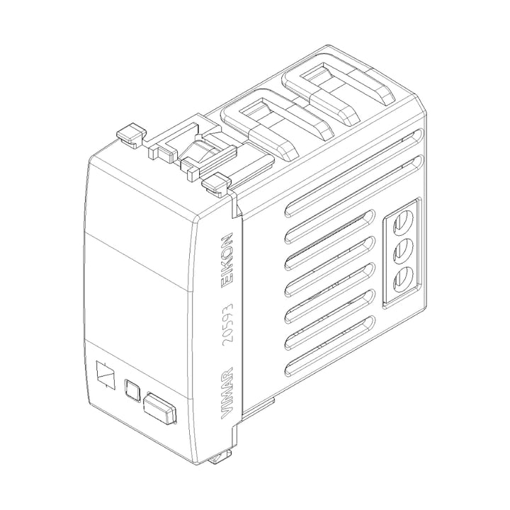 Actuador relé NO smart IoT 16A, acabado Negro Mate - Blanco Mate - Metal Mate para EVO y EXÉ EIKON de Vimar