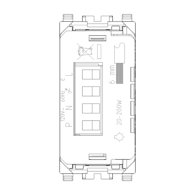 Dimmer mecanismo smart IoT (requiere agregar teclas) para EVO y EXÉ EIKON de Vimar